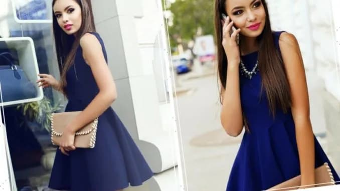 Jaki makijaż do granatowej sukienki, aby wyglądać olśniewająco?